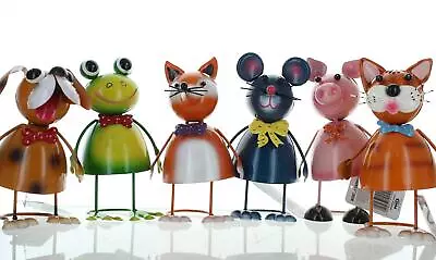 Wobbly Metal Novelty Animals Garden Ornaments Outdoor Choice Of 6 Designs • £8.49