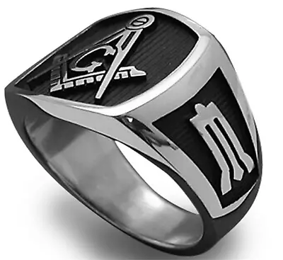 £5.95 • Buy Men's Womens Silver Plated Nordic Mason Biker Fashion Ring Band Viking Gift R125
