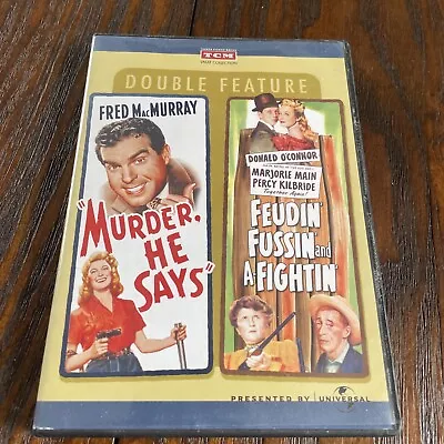 Murder He Says / Feudin' Fussin' And A-Fightin' (DVD) • $15