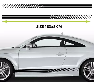 Side Racing Stripes Car Decals Stickers Vinyl Graphics Made In UK • £19.99