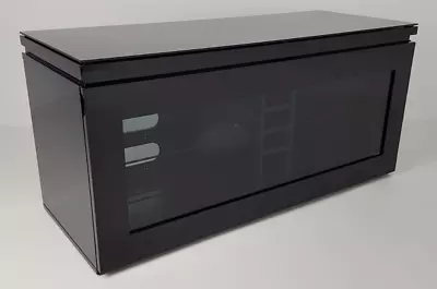 £60 • Buy Sleek Modular Gecko Gloss Black TV Cabinet With Glass Door - REFLECT 1100mm