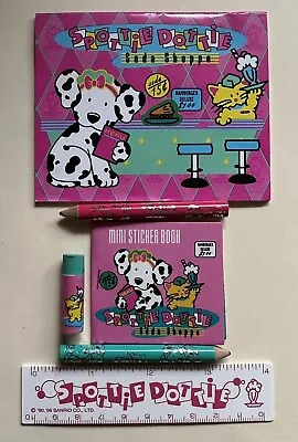 Vintage Sanrio Spottie Dottie Mini Stationery Set Pencils Notepad Eraser Sticker • $27