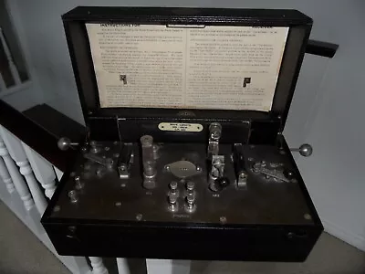 £102 • Buy CRYSTAL SET WIRELESS RECEIVER POSSIBLY MARCONI TYPE RM3 M2  RADIO 1920s