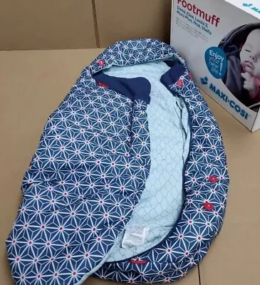 ✅new Rrp £59 Maxi-Cosi Stroller Pram Footmuff Cosy Toes Blue New FAST POSTAGE • £13.99