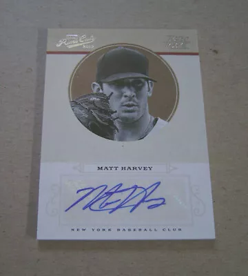 2012 Prime Cuts #78 Matt Harvey Auto 112/199 RC  • $40