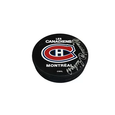 MAURICE RICHARD Signed Montreal Les Canadiens Puck (Exact Photo Shown) - 00422 • $319.99