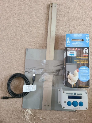 £62 • Buy CHICKENGUARD POULTRY DOOR OPENER PREMIUM  Opens With Timer Or Light Sensor With 