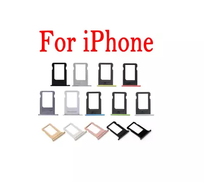 Replacement Sim Card Tray For IPhone 6/6+/6S/6S+/7/7+/8/8+/X/XR/XS/XS MAX • $3.89