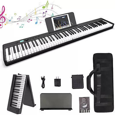 88 Key Electric Digital Piano Keyboard Weighted Key W/PedalPower Supply And Bag • $119.29
