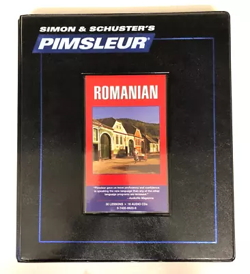 PIMSLEUR ROMANIAN ~ Language Training Course ~ LEARN ROMANIAN ~  16 AUDIO CD • £89