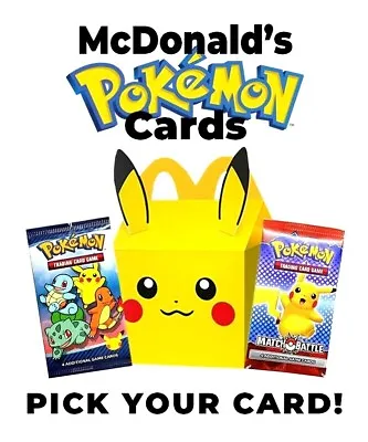 $45.99 • Buy Mcdonalds Pokemon Match Battle + 25th Anniversary +Pick Your Card + Sealed Packs