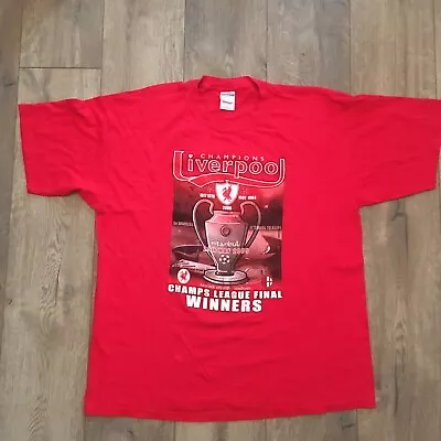 £7.95 • Buy Liverpool FC 2005 Champions League Final T-Shirt Turkish Delight Size XL