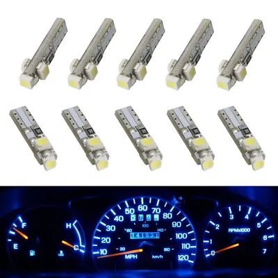 10pcs Blue 3-SMD 37 73 74 79 T4/T5 Gauge Cluster Background Lighting LED Bulbs • $10.49