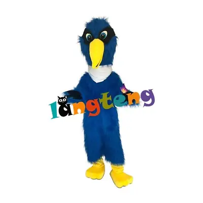 £375.62 • Buy Fursuit Long Fur Blue Eagle Bird Furry Mascot Costume Dress Cosplay Xmas Party