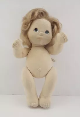 Vintage Mattel MY CHILD Doll Heart Short Blonde Hair Blue Green Eyes  1985 • $35