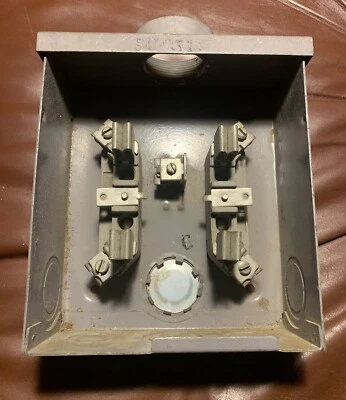 $398 • Buy Complete Anchor 8624 Porcelain 100 Amp Meter Socket Block & Enclosure ALL Or ?
