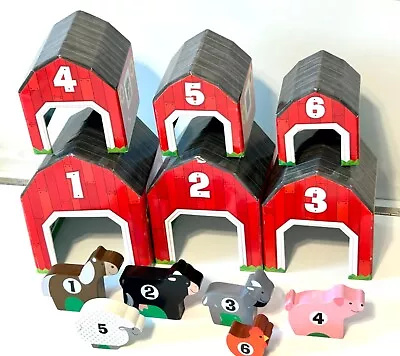 Melissa And Doug Nesting & Sorting Barns With Animals And Numbers REDUCED! • $18.95