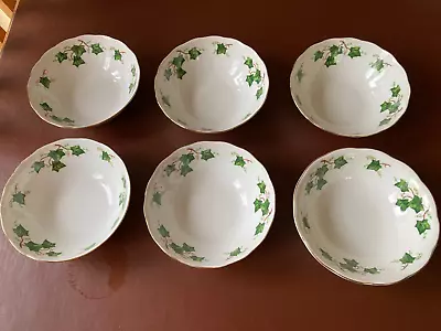 Superb Colclough Ivy Leaf Dessert Bowls X 6 • £29.99