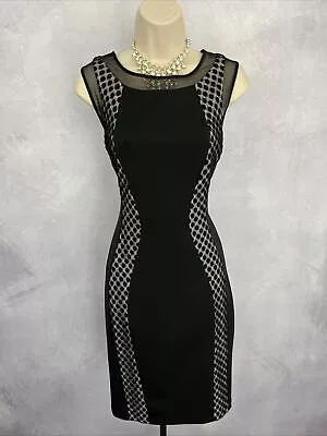 JAX Dress Black Stretch Party Cocktail Evening Special Formal Occasion UK 10 • £19.99