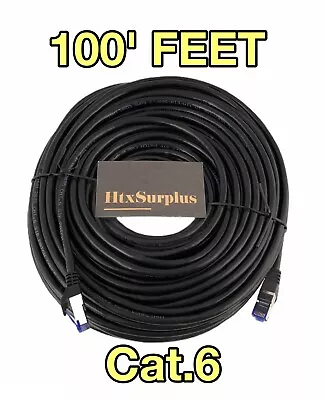 $19.77 • Buy 🌟(100 Ft Long) Cat6 STP Shielded Internet Ethernet Network LAN Patch Cable, RJ4