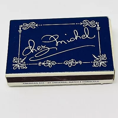 Chez Michelle Restaurant Waikiki Hawaii Matches Vintage Matchbox Matchbook Box • $5.95