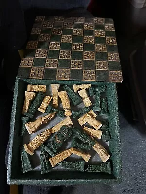 Mayan Aztec Conquistador Chess Set • $50