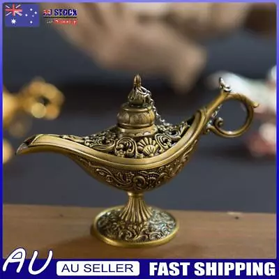 Vintage Aladdin Lamp Fairy Tale Home Desk Ornament Decor (Ancient Copper) *AU • $14.79