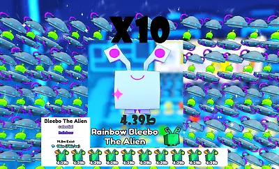 10x Rainbow Bleebo The Alien - Pet Simulator 99 - PS99 - Faaast Delivery • $4.97