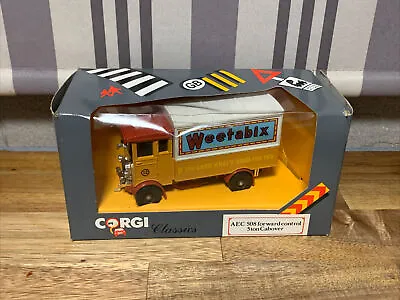 £5 • Buy Vintage Corgi Die-cast Weetabix Lorry - Aec 508 Forward Control Truck & Box