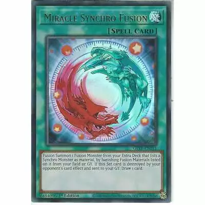 GFTP-EN111 Miracle Synchro Fusion | 1st Edition Ultra Rare | YuGiOh Trading Card • £0.99