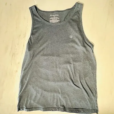 Volcom Men's Solid Emblem Tank Top T-Shirt - Gray - Large • $14.95