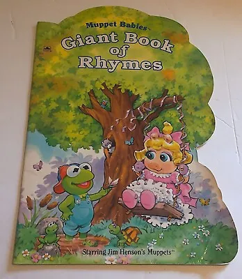 Muppet Babies Giant Book Of Rhymes Golden - 1994 Jim Henson's Muppets - RARE • $19.50