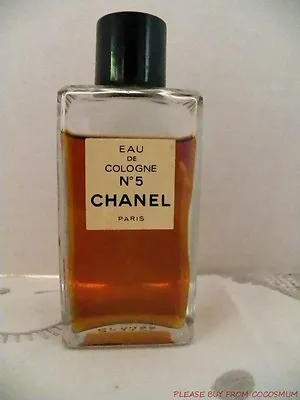 Vintage 1970-80s CHANEL No 5  2 Oz 59 Ml Eau De Cologne OLD FORMULA SPLASH • £77.20