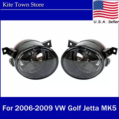 New Pair Of Aftermarket Front Fog Lights Lamp Left+Right For VW Golf Jetta MK5 • $27.99