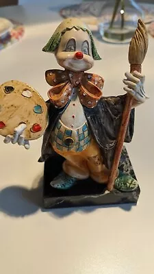 Vintage Fontanini Depose Hobo Clown Figurine Carrara Marble Base Made In  Italy • $16.99