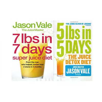 Jason Vale 2 Books Collection Set (The Juice Master Diet The Juice Detox Diet) • £12.99
