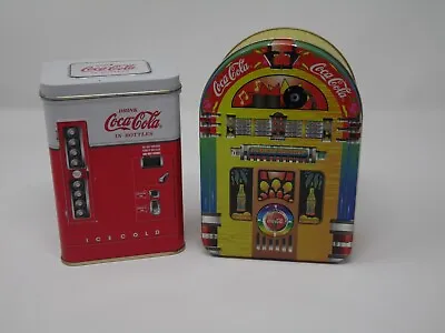 Coca Cola Tin Vending Machine And Cans • £16.86