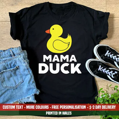 Ladies Mama Duck T Shirt Funny Mothers Day Mum Mummy Baba Dada Birthday Gift Top • £13.99