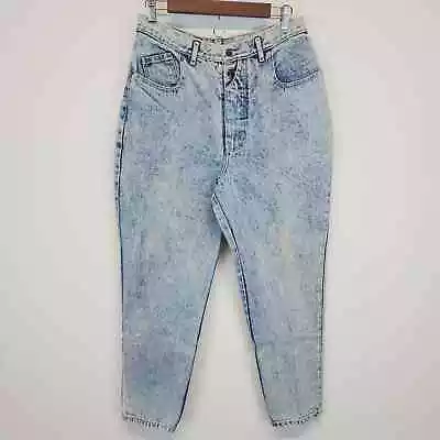 Vintage 80s PS Gitano Womens 16S 28  Mom Jeans Acid Wash High Waist Tapered • $43.82