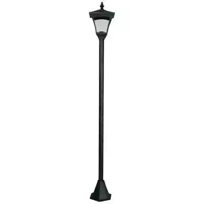 Luxform Solar LED Garden Post Lights Casablanca Black Patio Stake Lamp 31159 Vid • £20.99