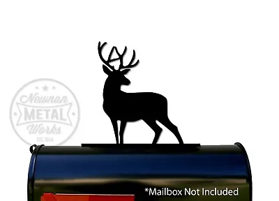 Deer Silhouette Mailbox Topper / Sign - Powder Coated Steel - USA Made • $35