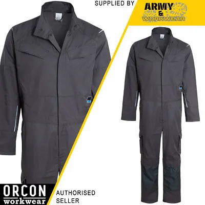 Orcon Boilersuit Coverall Cargo & Knee Pad Pockets Heavy Weight Polycotton Grey • £19.99