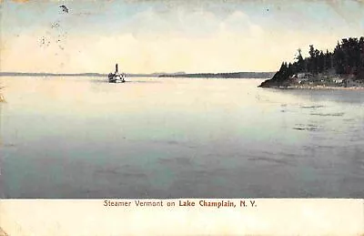 Steamer Vermont Lake Champlain New York 1907c Postcard • $6.50