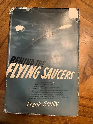 BEHIND THE FLYING SAUCERS Hardcover Book ~ Frank Scully ~ Vintage 1950 • $40