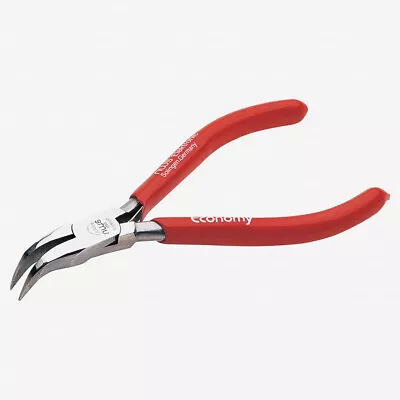 NWS 4.75  Bent Chain Nose Pliers - 45 Degree - MicroFinish - Plastic Grip • $30.01