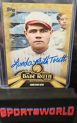 Linda Ruth Tosetti Signed In Person 2015 Topps The Babe Ruth Story  #BR-2 HOF • $1.25