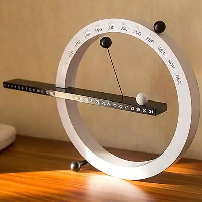 Creative Magnetic Ball Clock Perpetual Wall Calendar Novelty Home Decor European • $23.49