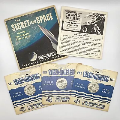 Vintage 1954  The Secret From Space  Tom Corbett View-Master Reels | No. B581 • $25.99