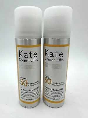 Kate Somerville Qty 2 - Makeup Setting Spray Uncomplikated SPF 50 3.4oz NEW • $24.99