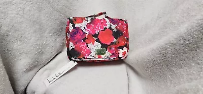 Nicole Miller Travel Organizer Cosmetic Bag PINK/Red FLORAL NWT • $25